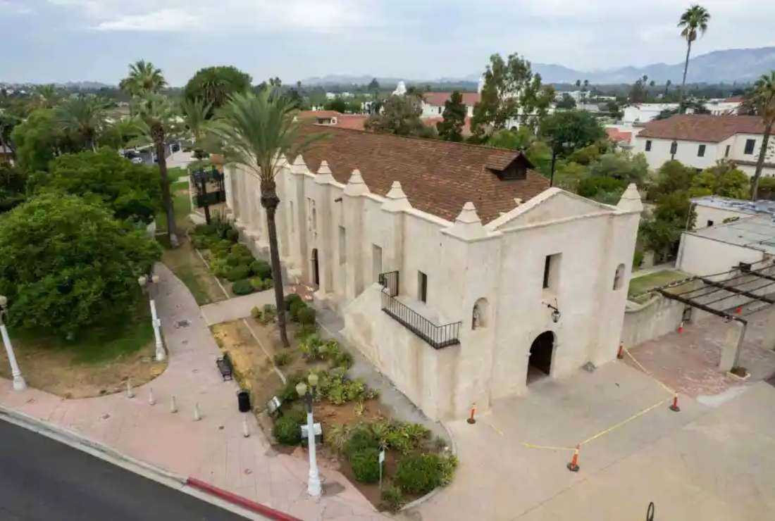 The Mission San Gabriel Arcangel in San Gabriel on Thursday, Sept. 8, 2022. The location sustained major damage from a July 2020 fire