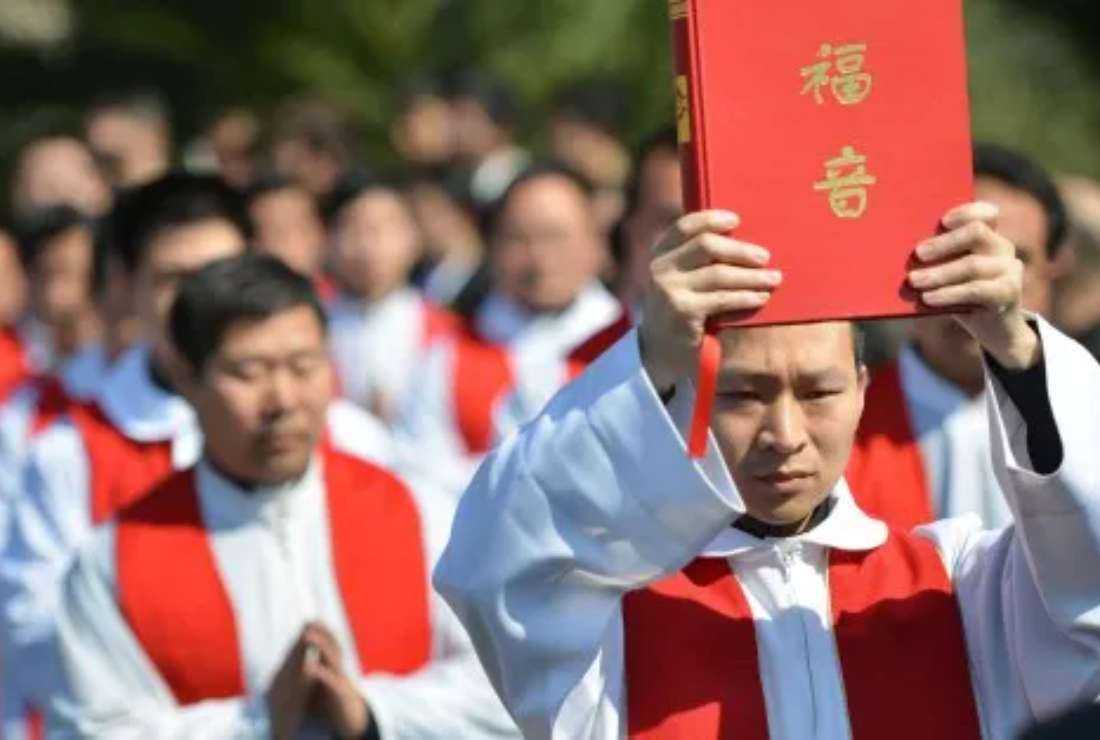 Chinese Christians join a religious procession in this undated image. Leaders and members of churches and Christian movements face routine harassment and persecution in the communist state