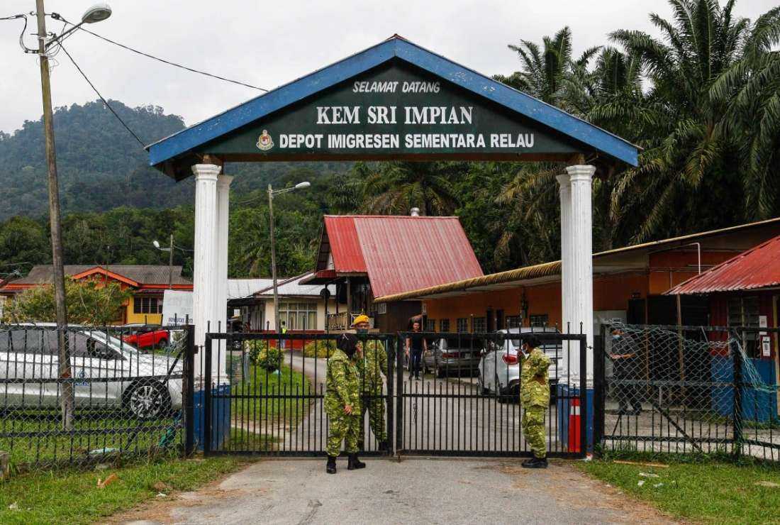 Malaysian Immigration’s temporary Sungai Bakap depot in Penang from which hundreds of undocumented migrants escaped in April 2022