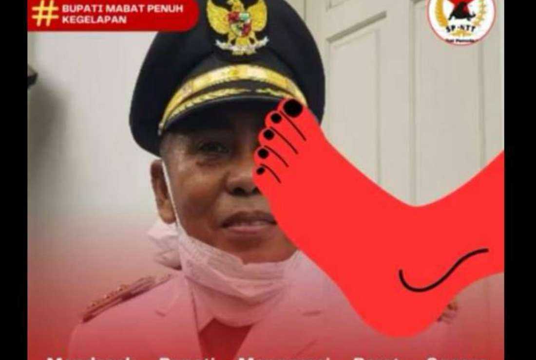 This image uploaded by Catholic man, Saverius Suryanto, earned him the wrath of the West Manggarai regent who had him charged under Indonesia's controversial Information and Electronic Transactions law