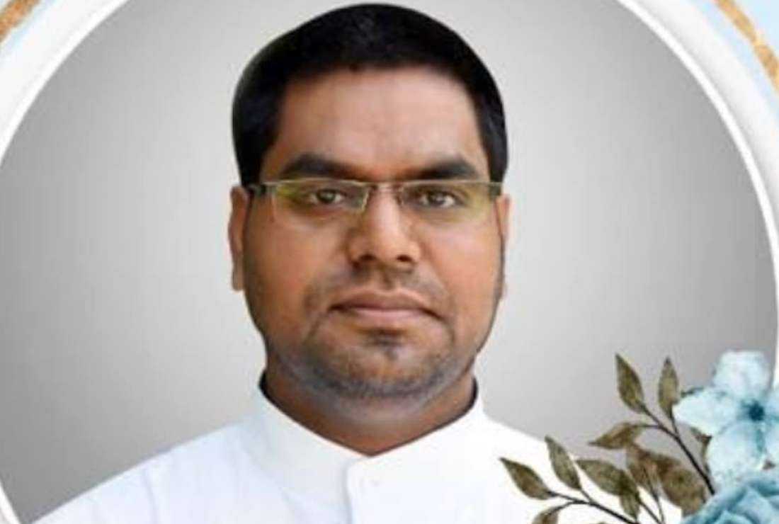 A photograph of Father Anil Francis, 40, of Sagar diocese in central India, whose body was found hanging from a tree in the compound of his bishop's house