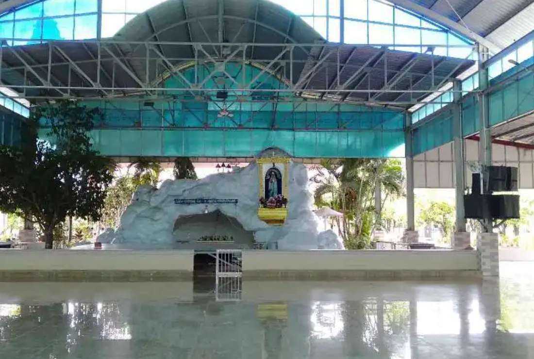 The grotto of Our Lady of Lourdes in Yangon Archdiocese