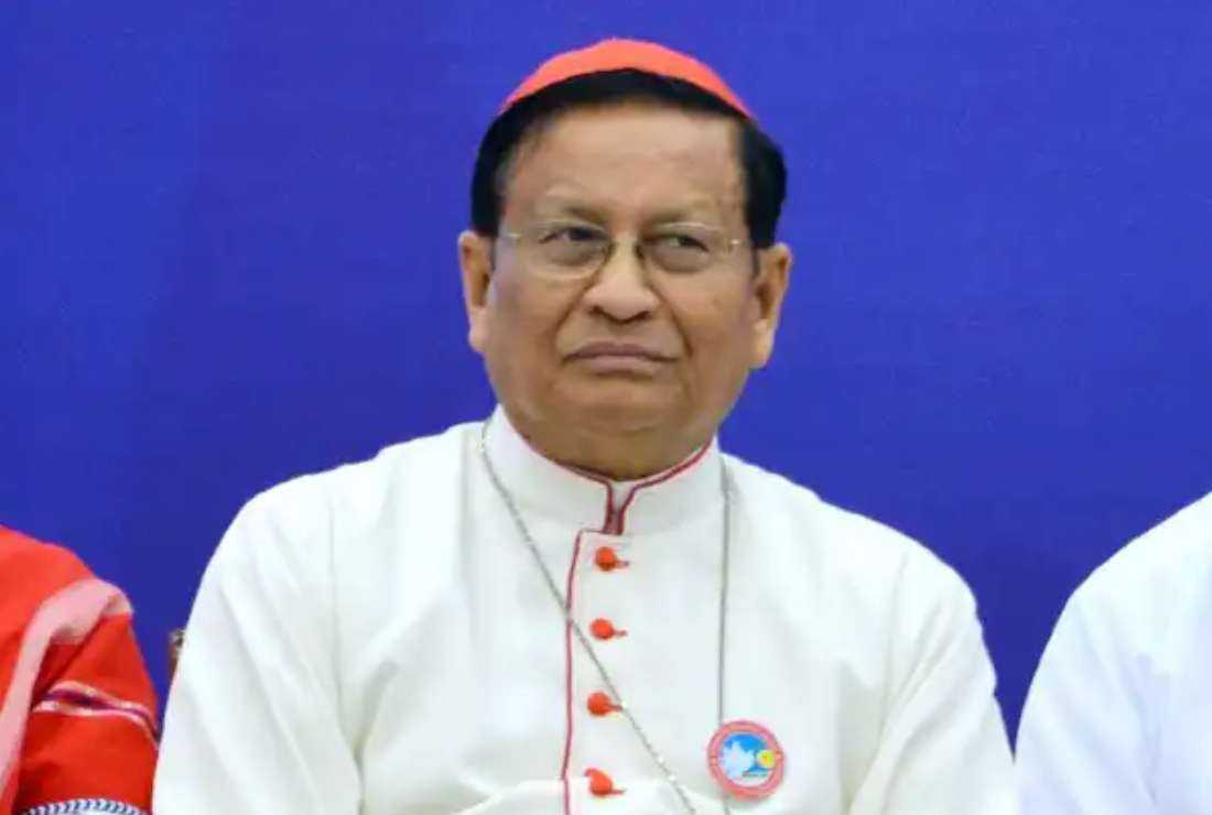 A file image of Cardinal Charles Maung Bo during a meeting of the advisory forum on national reconciliation and peace in Myanmar in the capital Naypyidaw on Nov. 21, 2018.