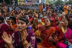 Bangladeshi Hindus edgy as they welcome demon slaying goddess