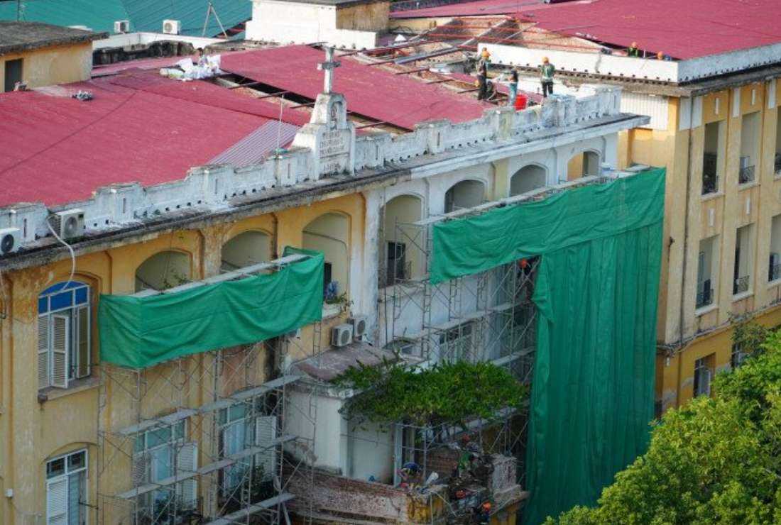 The state-run Dong Da General Hospital, a former Redemptorist monastery, is under renovation which the missionaries oppose.