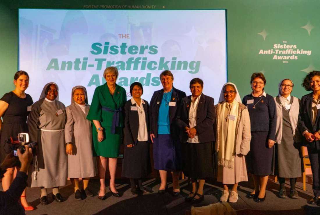 Delegates at the Sisters Anti-Trafficking Awards pose for a photo after the award ceremony on Oct. 31.