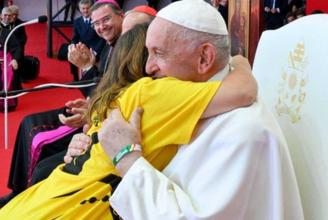 Pope Francis at the 2023 World Youth Day in Lisbon, Portugal