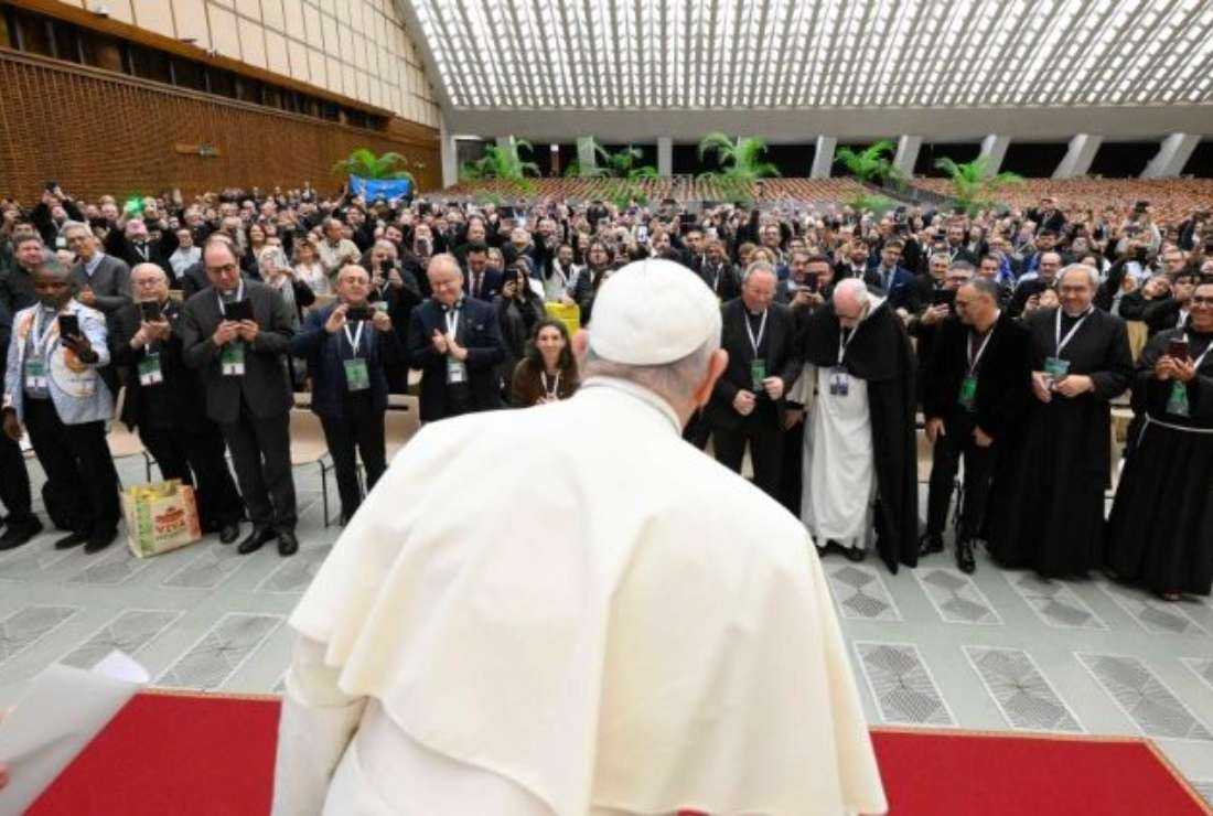 Pope Francis meeting with participants at the 2nd International Meeting for Shrine Rectors and Workers