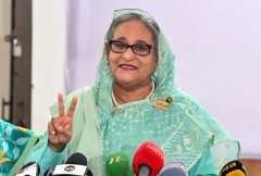 Bangladesh's Hasina wins in polls without opposition