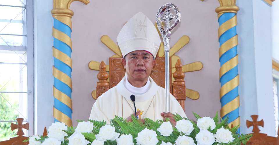 Bishop Celso Ba Shwe of Loikaw, Kayah state, Myanmar is seen in this file image.