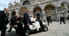 Like Venice, its people are beautiful, fragile, pope says