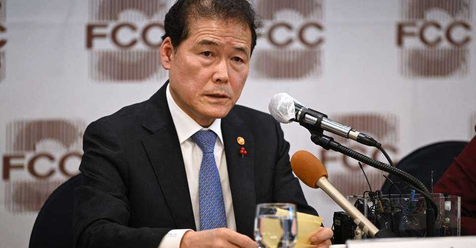 South Korea's Unification Minister Kim Yung-ho speaks during a press conference at the Seoul Foreign Correspondents' Club in Seoul on Dec. 12, 2023. The Korean war ended with an armistice, not a peace treaty, on July 27, 1953. Technically, both nations are still at war.
