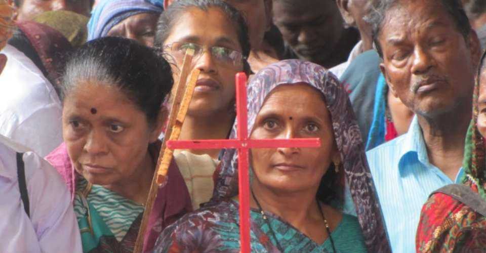 Members of the Church of South India at a function to seek social justice for the downtrodden.