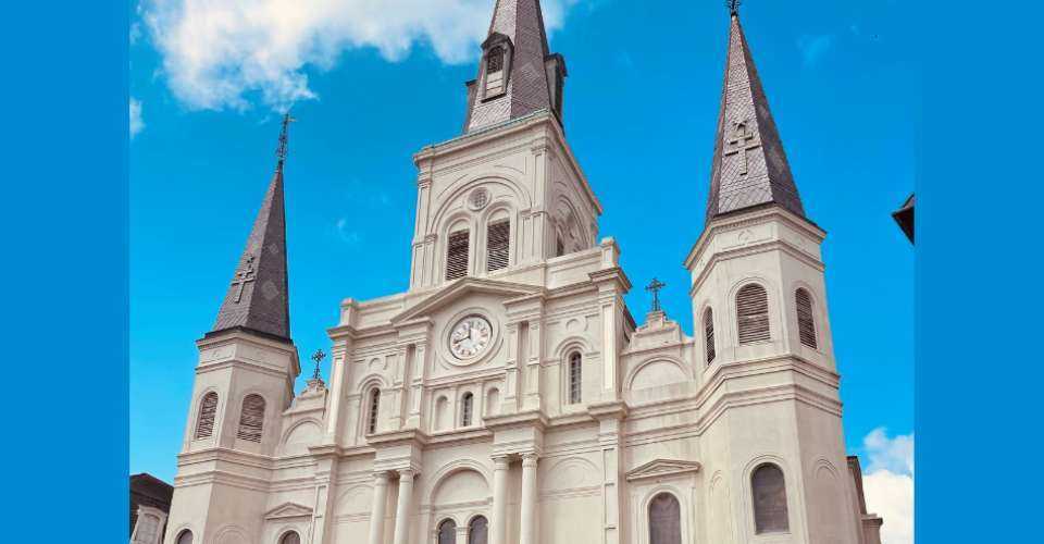 The Cathedral-Basilica of Saint Louis, King of France, in New Orleans.
