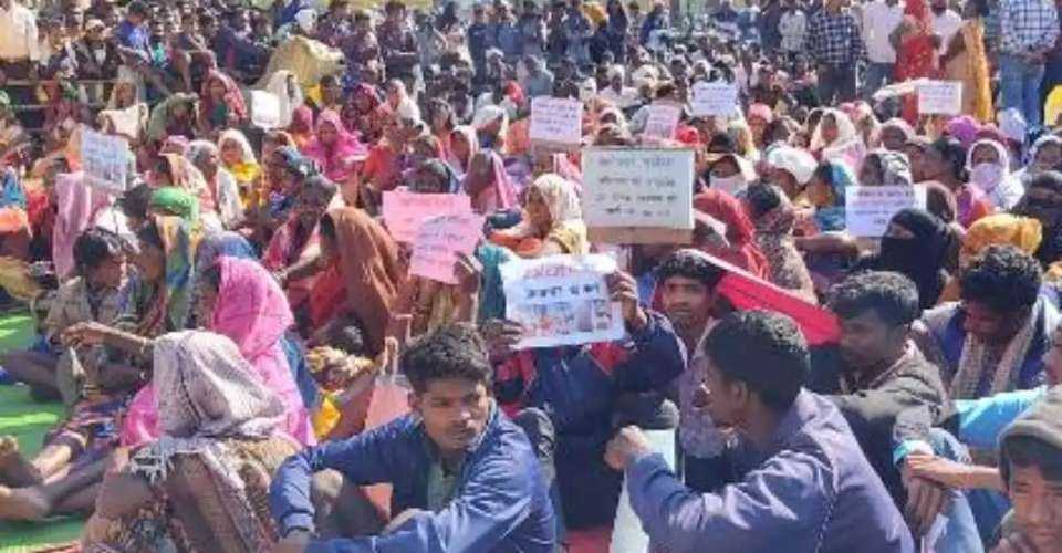 India's tribal Christians stage a protest against violent attacks against them in front of the district collector's office in Narayanpur, Chhattisgarh state, on Dec. 18, 2022.