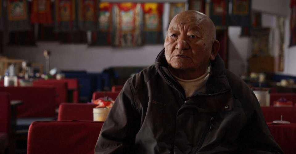 Ngodup Palden, an exiled Tibetan, speaks during an interview in Dharamsala in India on Feb. 19. Chinese authorities view Buddhism as a threat to its sovereignty. 