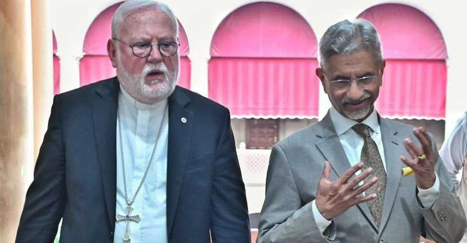 Archbishop Paul Richard Gallagher & India’s External Affairs Minister 