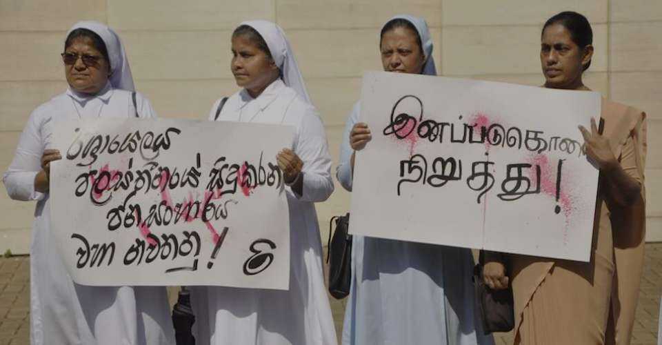 Sri Lankan Christians protest Middle East war on Good Friday