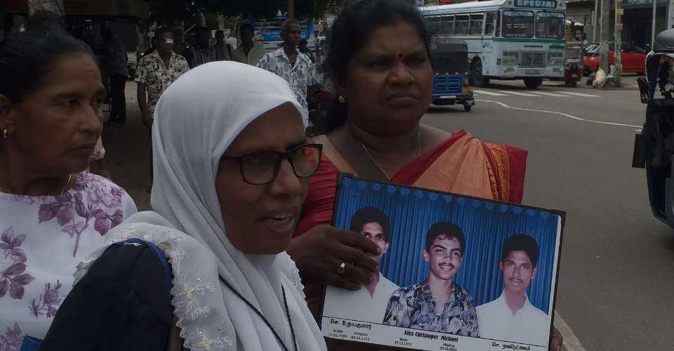 Sri Lankan families march to demand justice for the disappeared