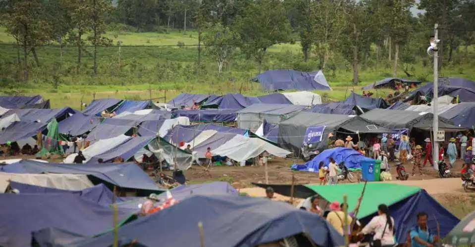 Cambodia’s displaced people languish in temporary shelters