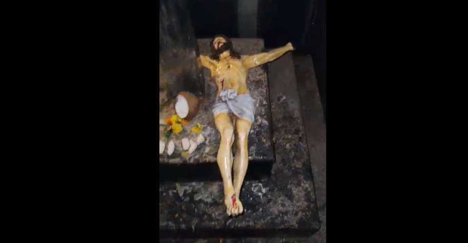 Jesus statue vandalism sparks uproar in India's Mumbai