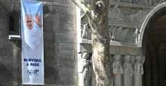 Papal visit to Paris university blends baptism boom and pope's favorite spiritual writing